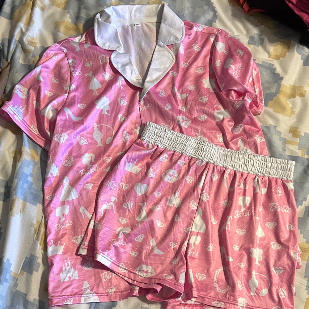 Pink Barbie Pajama Set